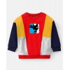 Boy's Casual Full Sleeve Printed Cotton T Shirt With Pant (Red)
