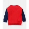 Boy's Casual Full Sleeve Printed Cotton T Shirt With Pant (Red)