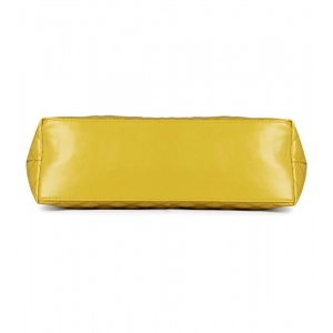 Generic Women's Polyurethane Textured  Shoulder Bag (Yellow)