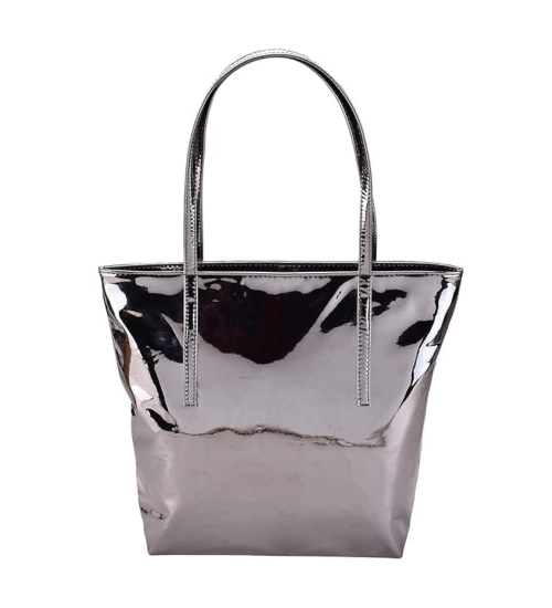 Women's Synthetic Solid Shoulder Bag (Grey)