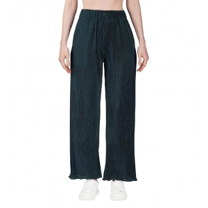 Generic Women's Casual Cotton Blend Striped Bottomwear (Blue)