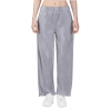 Dropship Women's Casual Cotton Blend Striped Bottomwear (Grey)