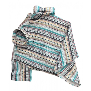 Generic Men's Casual Short Sleeve Printed Cotton Blended Shirt (Multicolor)