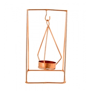 Generic Metal Tea Light Candle Holder Stand (Rose Gold)