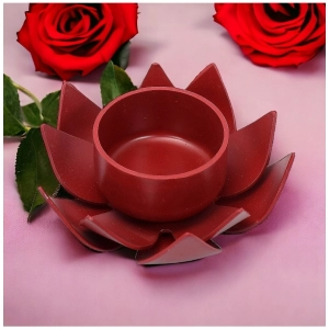 Generic Red Lotus Tea Light Holder (Red)