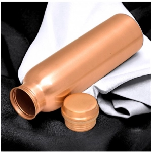 Generic Plain Copper Water Bottle 950Ml (Rose Gold)