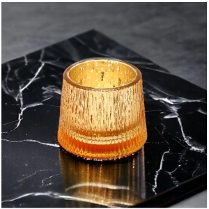 Generic Glasseam Votive Tea Light Holder (Gold)