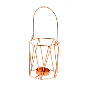 Generic Metal Tea Light Candle Holder (Rose Gold)