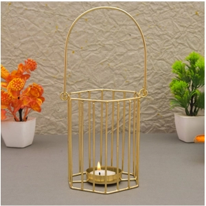 Generic Metal Tea Light Candle Holder (Gold)