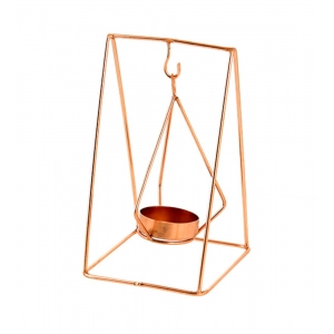 Generic Metal Tea Light Candle Holder Stand (Rose Gold)