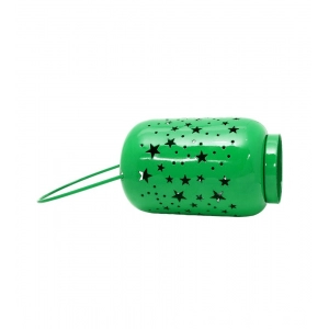 Generic Blissful Decor Cylinderical Stars Pattern Home Decoration (Green)