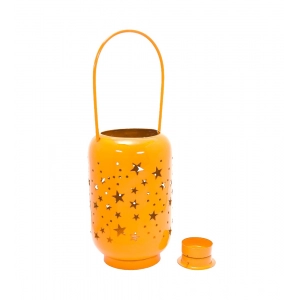 Generic Blissful Decor Cylinderical Stars Pattern Home Decoration (Yellow)