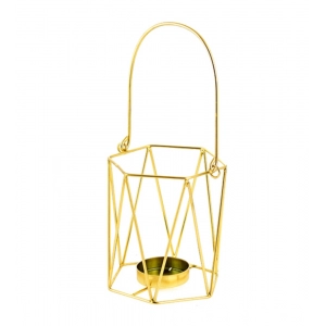 Generic Metal Tea Light Candle Holder (Gold)