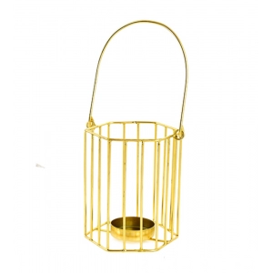 Generic Metal Tea Light Candle Holder (Gold)