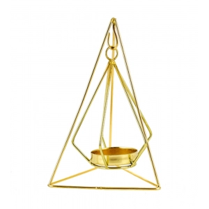 Generic Metal Tea Light Candle Holder (Gold)