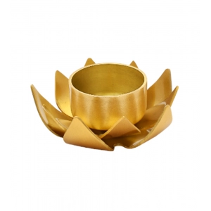 Generic Golden Lotus Tea Light Holder (Gold)