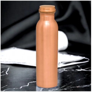 Generic Plain Copper Water Bottle 950Ml (Rose Gold)