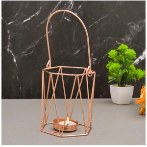Generic Metal Tea Light Candle Holder (Rose Gold)