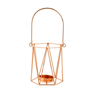 Generic Metal Tea Light Candle Holder (Rose Gold)