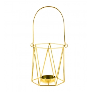 Generic Metal Tea Light Candle Holder (Gold)