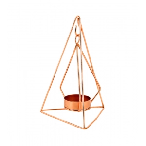 Generic Metal Tea Light Candle Holder (Rose Gold)