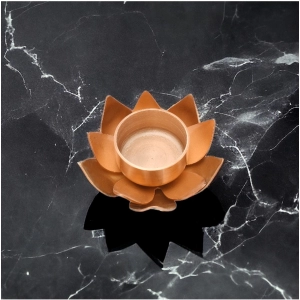 Generic Rose Gold Lotus Tea Light Holder (Rose Gold)