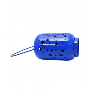 Generic Blissful Decor Cylinderical Stars Pattern Home Decoration (Blue)