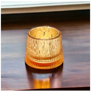Generic Glasseam Votive Tea Light Holder (Gold)