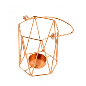 Generic Metal Tea Light Candle Holder (Rose Gold)
