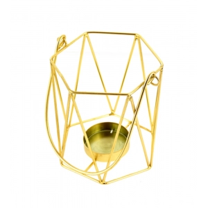 Generic Metal Tea Light Candle Holder (Gold)