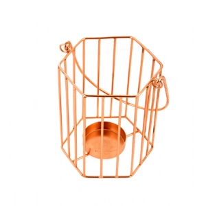 Generic Metal Tea Light Candle Holder (Rose Gold)
