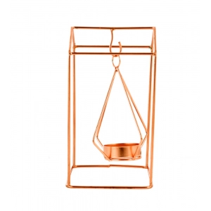 Generic Metal Tea Light Candle Holder Stand (Rose Gold)
