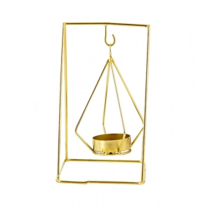 Generic Metal Tea Light Candle Holder Stand (Gold)