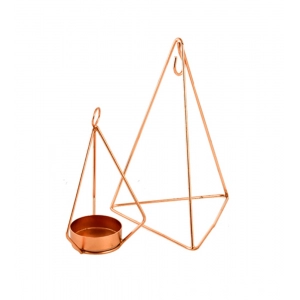 Generic Metal Tea Light Candle Holder (Rose Gold)