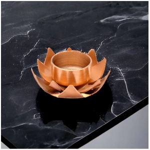 Generic Rose Gold Lotus Tea Light Holder (Rose Gold)