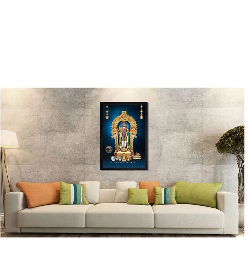 Murugan Painting with Synthetic Photo Frame (Multicolor) Murugan Painting with Synthetic Photo Frame (Multicolor)