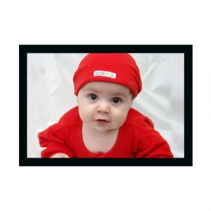 Generic Baby Photo Painting with Synthetic Photo Frame (Multicolor)