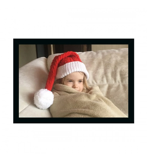 Baby Photo Painting with Synthetic Photo Frame (Multicolor)