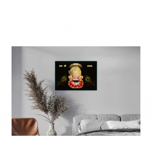 Generic Shri Shyam Painting with Synthetic Photo Frame (Multicolor)