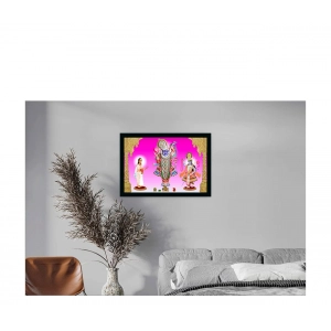 Generic Shrinathji Painting with Synthetic Photo Frame (Multicolor)
