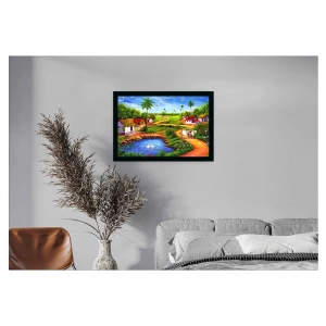 Generic Natural photo Painting with Synthetic Photo Frame (Multicolor)
