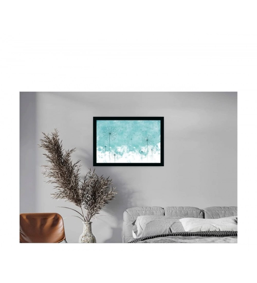 Flower Painting Painting with Synthetic Photo Frame (Multicolor) Flower Painting Painting with Synthetic Photo Frame (Multicolor)