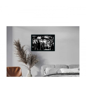 Generic Saibaba Painting with Synthetic Photo Frame (Multicolor)