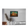 Dropship Vitthal Rukmini Painting with Synthetic Photo Frame (Multicolor)