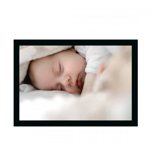 Baby Photo Painting with Synthetic Photo Frame (Multicolor)
