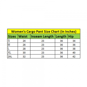 Generic Women's Casual Cotton Solid Cargo Pants (Black)