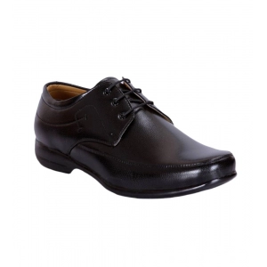 Generic Men's Solid Synthetic Leather Formal Shoes (Black)
