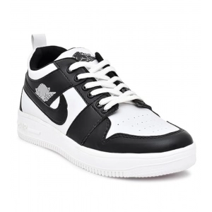Generic Men's Solid Synthetic Casual Shoes (Black)