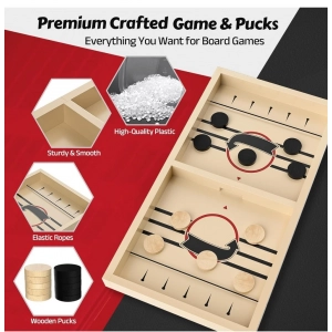 Generic Wood Hockey Table Board Games (Wood Color)