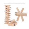 Dropship Plastic 48 Pcs 3 Dice Challenging Wooden Blocks Board Games (Wood Color)